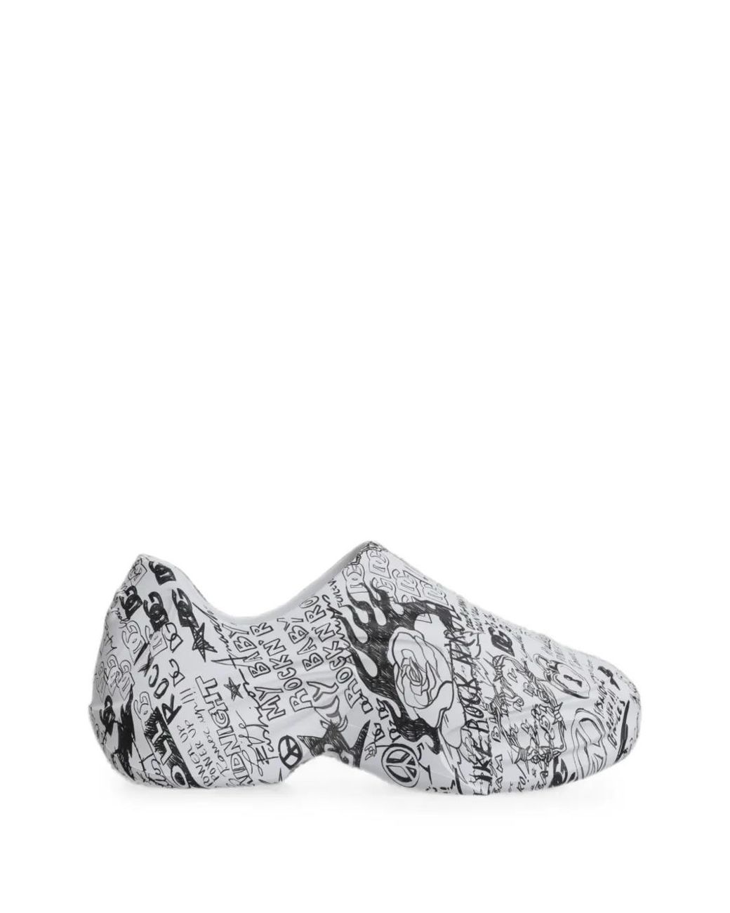 Dolce & Gabbana White Graffiti Daymaster Sneakers for men