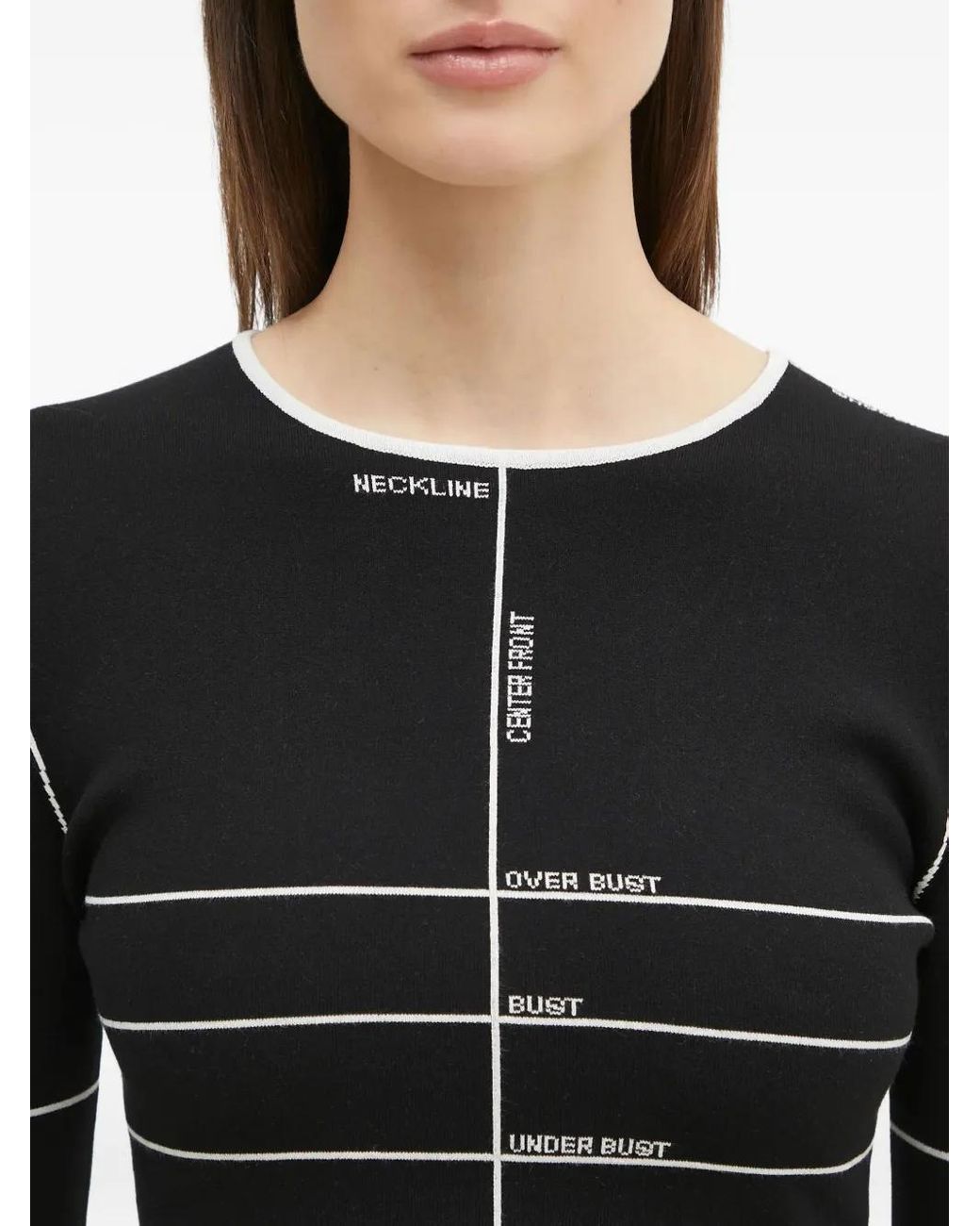 Vetements White Intarsia-Knit Top