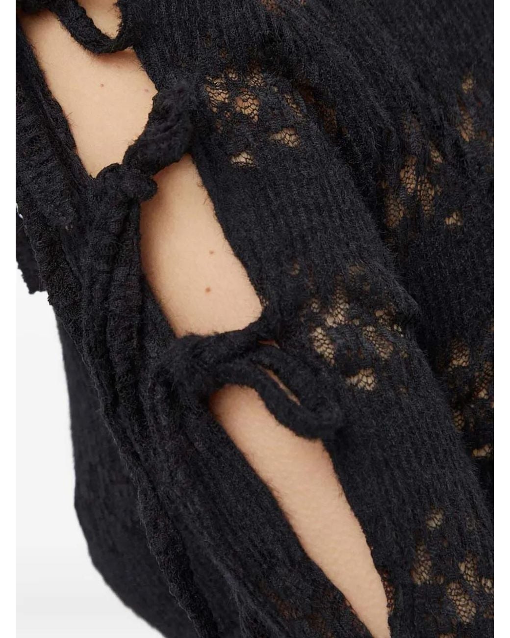 Won Hundred Black Tie-Detail Top