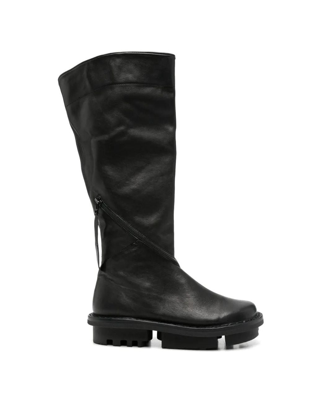 Trippen Black Sphere Side-Zip Boots