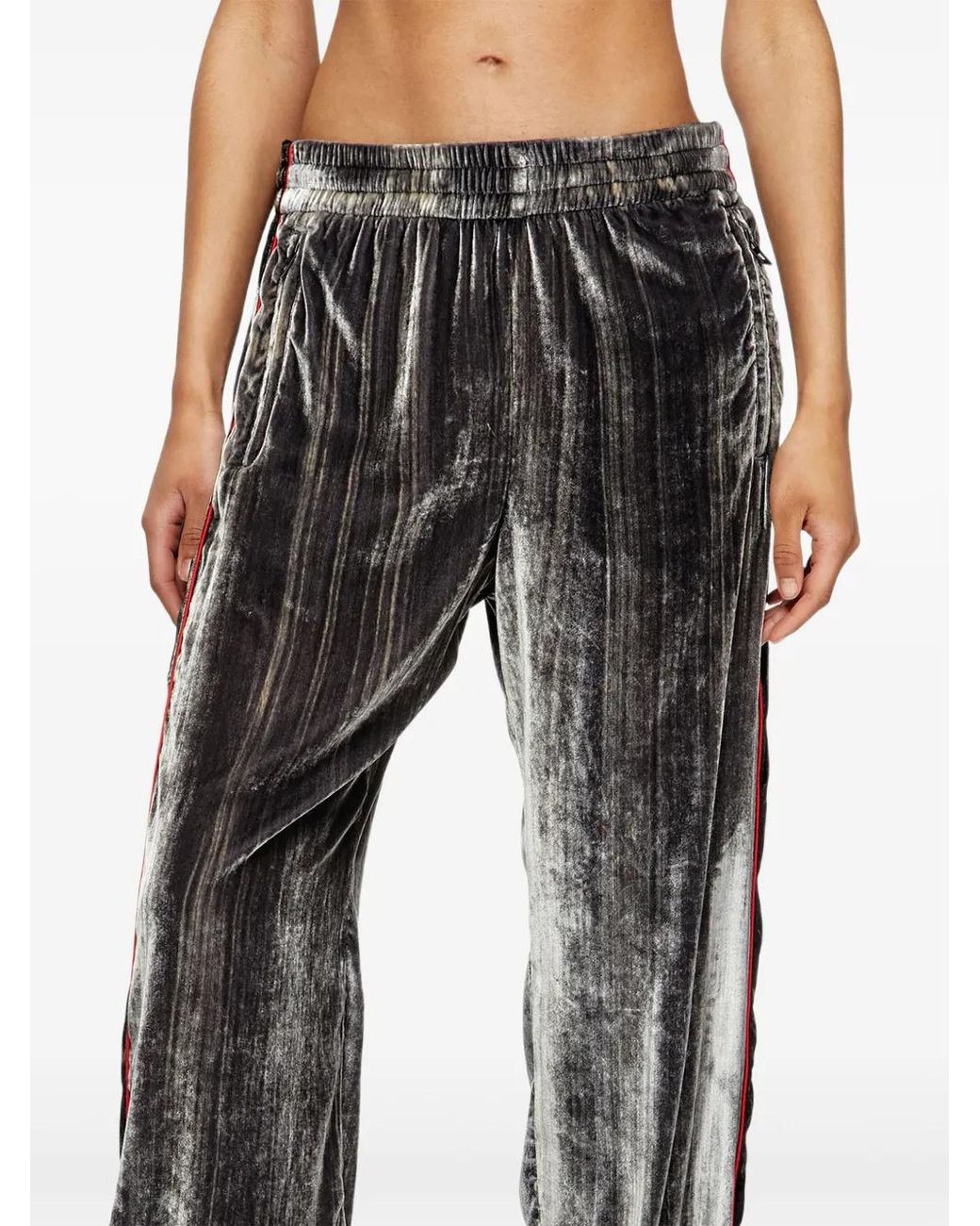 DIESEL Gray P-Hay-Fem Track Pants
