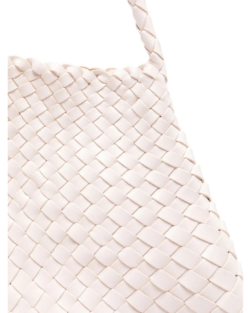 Bolso Shopper Con Asa Trenzada Dragon Diffusion de color White