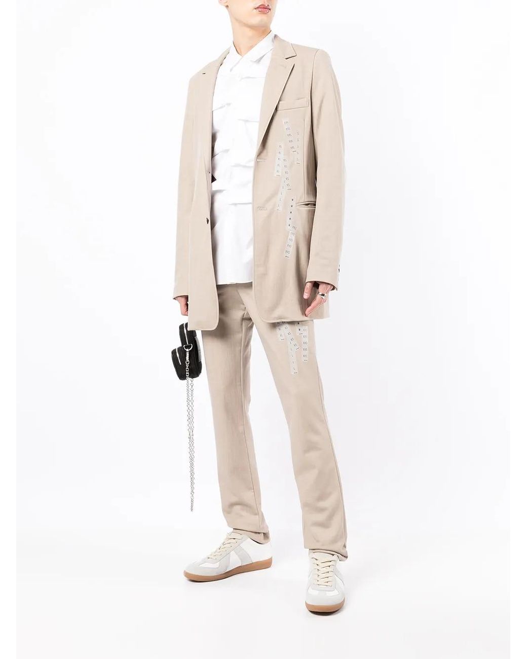 Doublet Natural Tape-Detail Single-Breasted Blazer for men