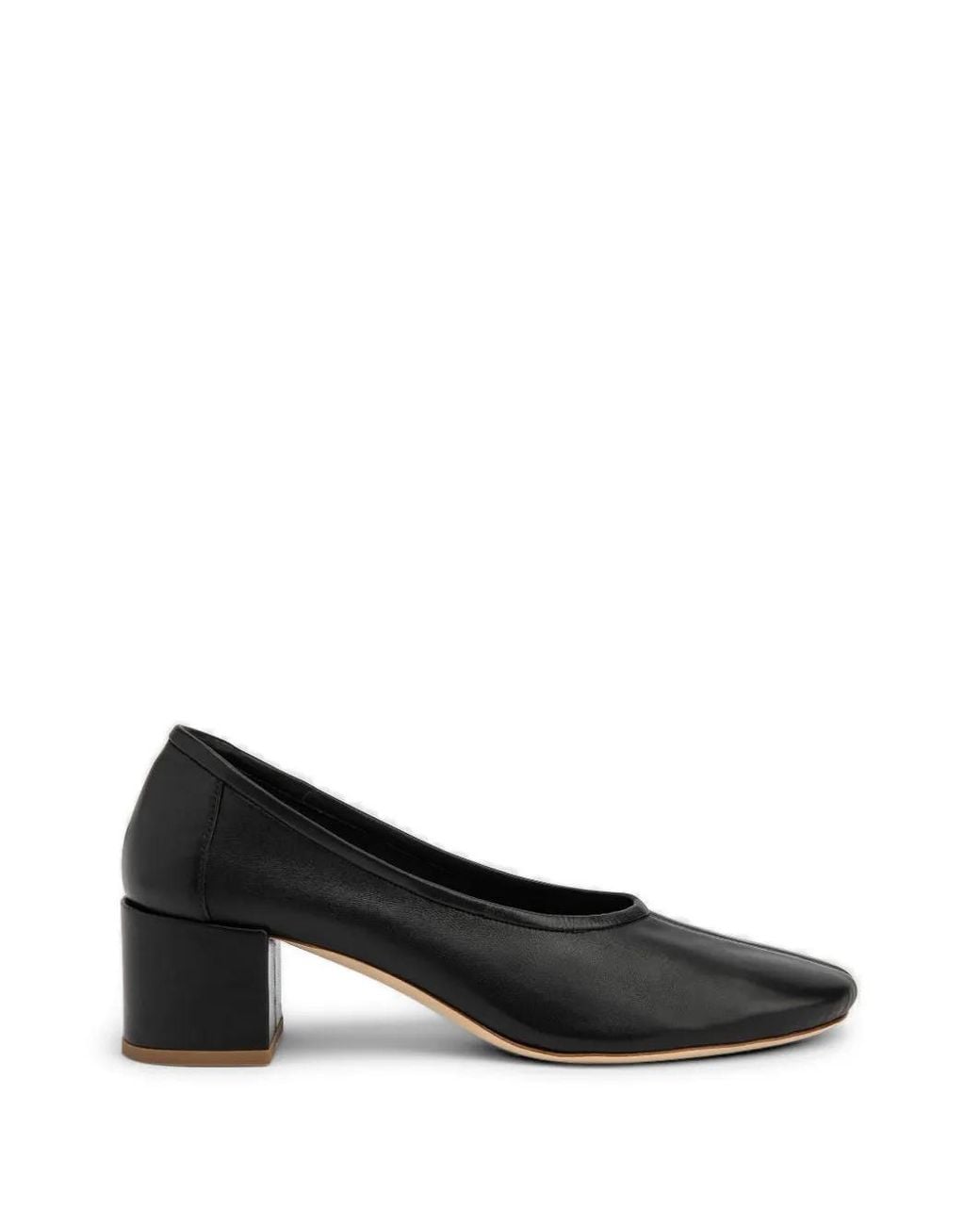 By Far Black Prudence Leather Pumps