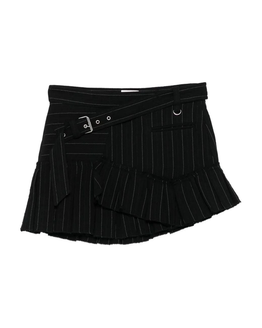 Isabel Marant Black Pinstriped Miniskirt