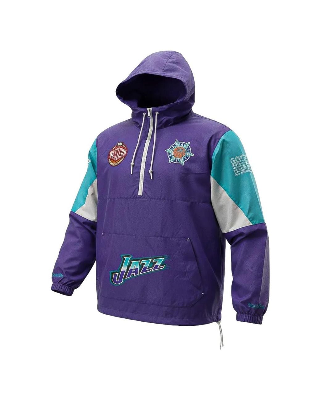 Mitchell & Ness Blue Team Origins Pullover Jacket for men