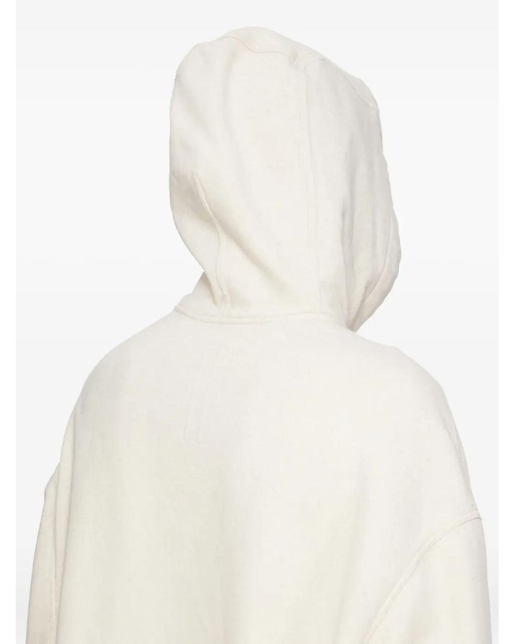 Rick Owens White Peter Hoodie