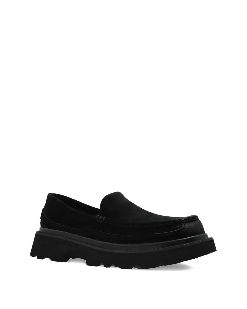 Ugg Black Ascot Suede Platform Loafers for men