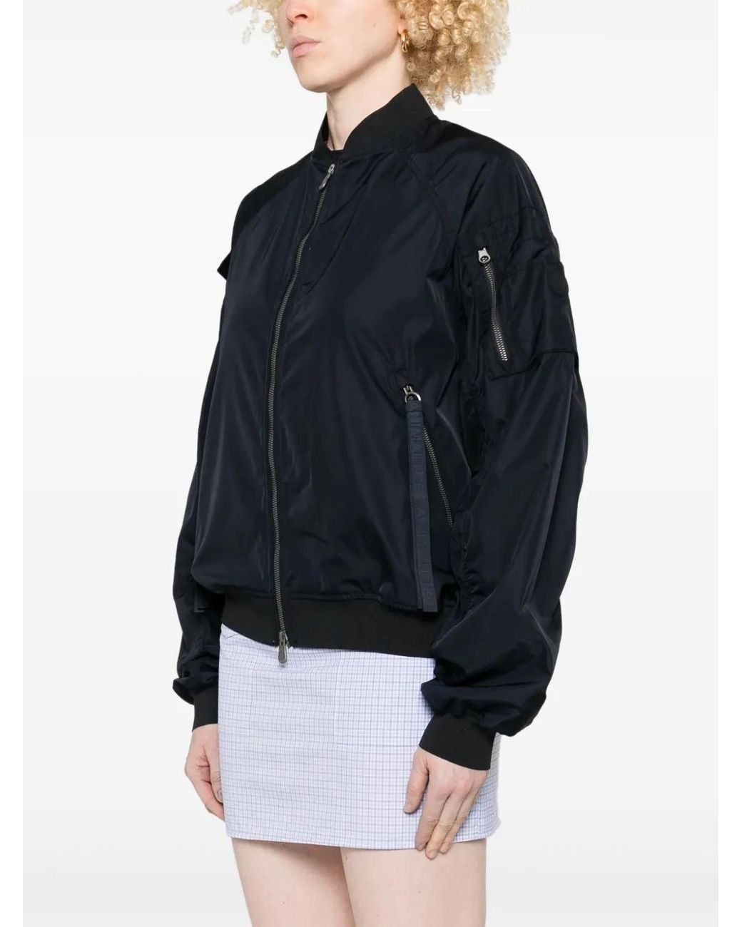 Save The Duck Blue Zip-Up Bomber Jacket