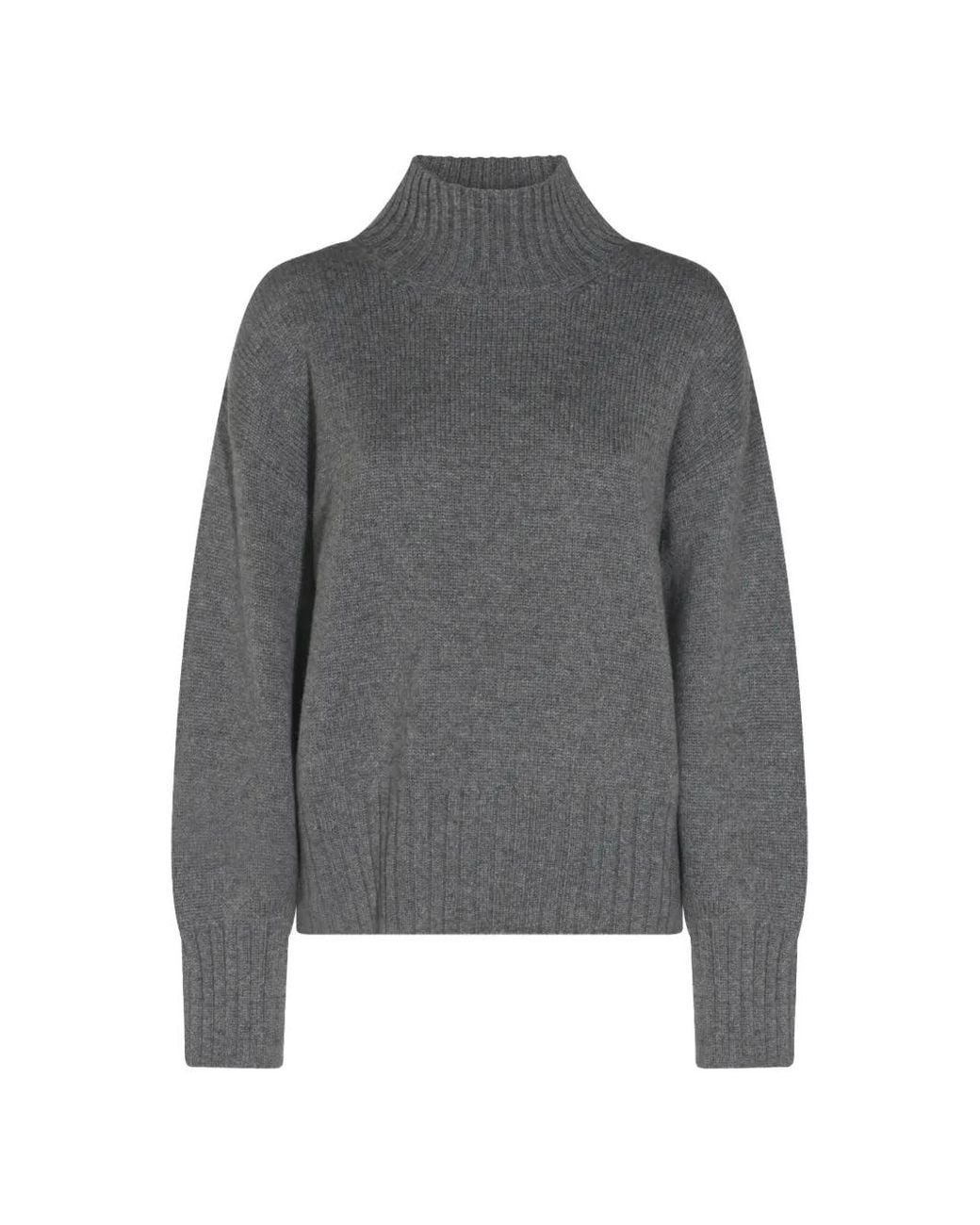 Malo Gray High-Neck Sweater
