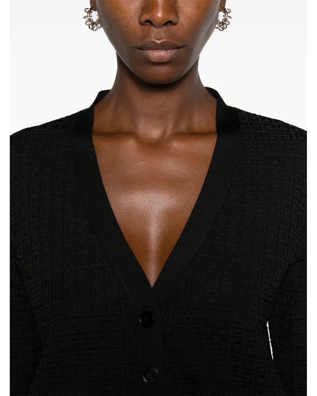 Givenchy Black Cropped Cardigan