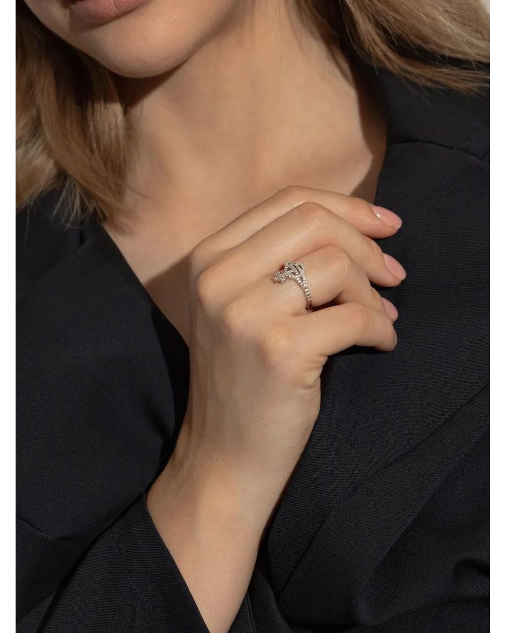 Vivienne Westwood White Calliope Orb Ring