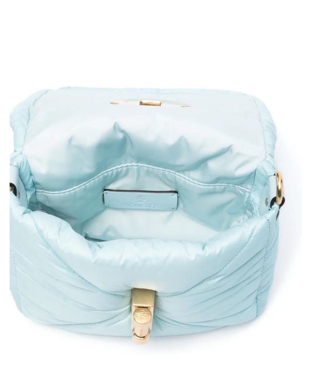 Moncler Blue Mini Puf Cross Body Bag