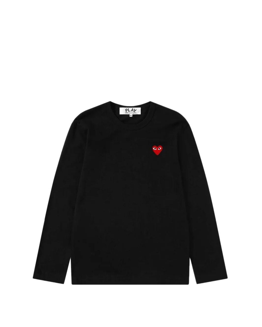 COMME DES GARÇONS PLAY Black Heart-Patch Long-Sleeve T-Shirt