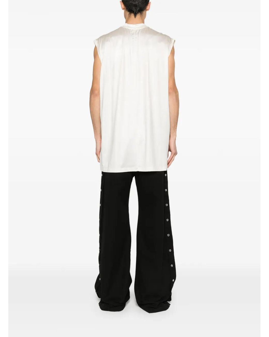 Rick Owens White Crew-Neck T-Shirt for men