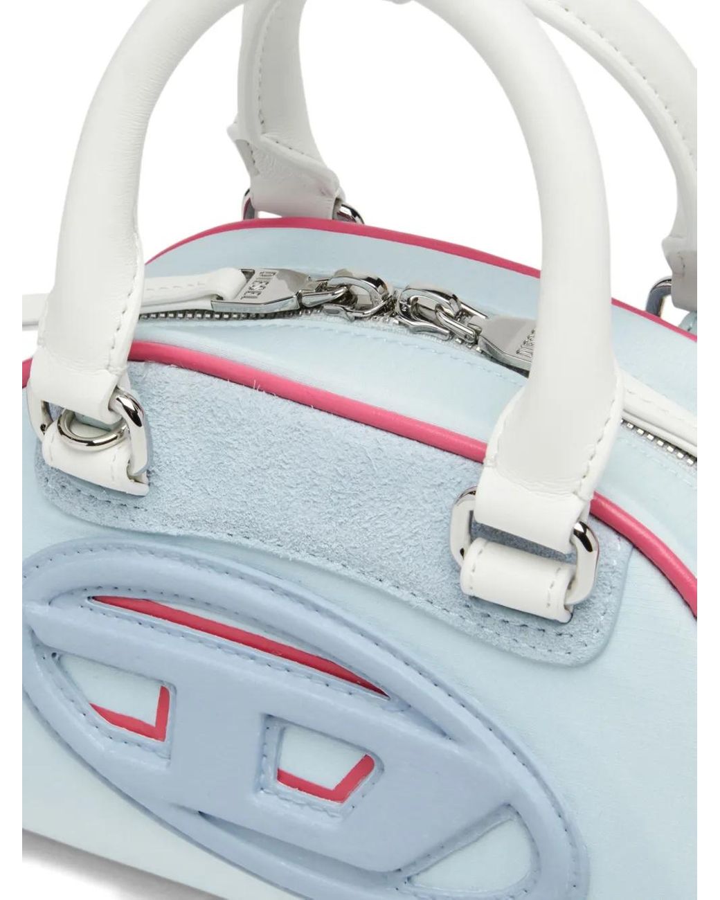 DIESEL Blue 1Dr Dome-Colour-Block Small Bowling Bag
