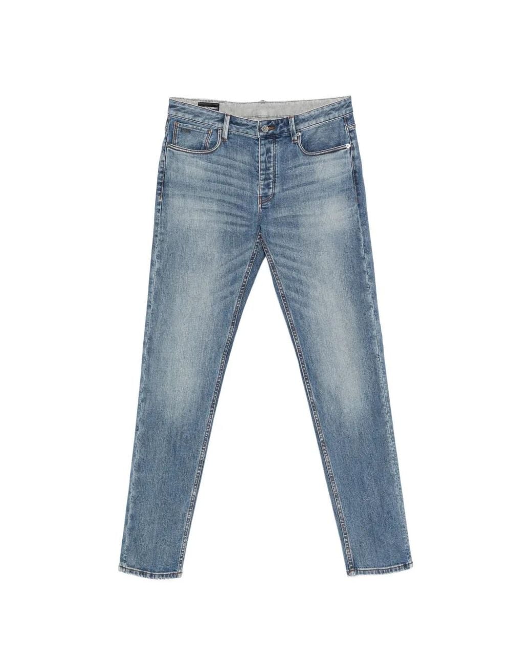 Emporio Armani Blue J75 Slim-Fit, 8.6-Oz Comfort Stretch-Denim Jeans for men