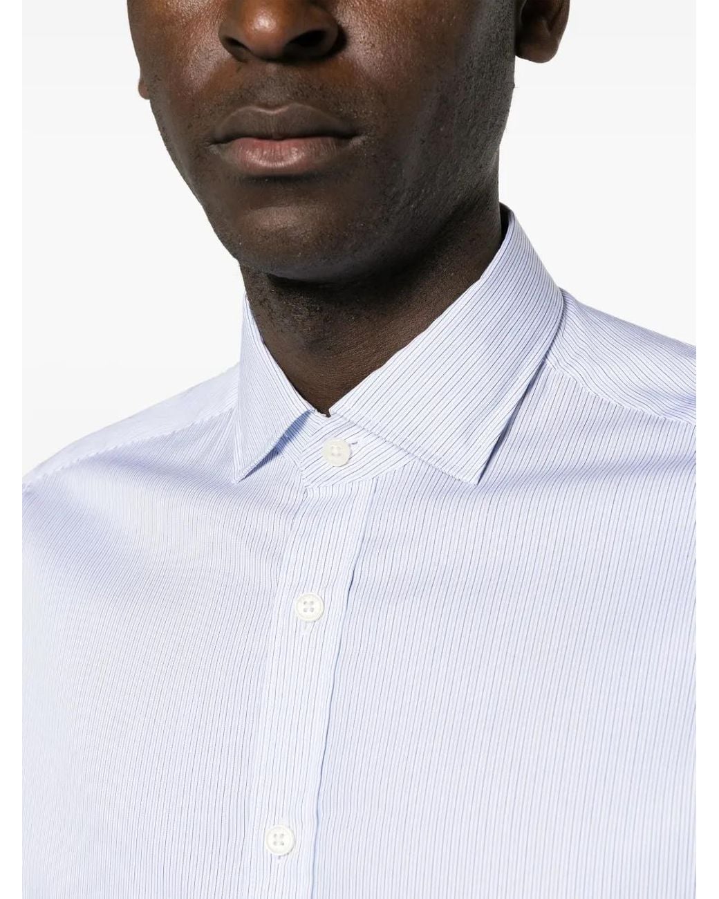 Camisa A Rayas Hackett de hombre de color White