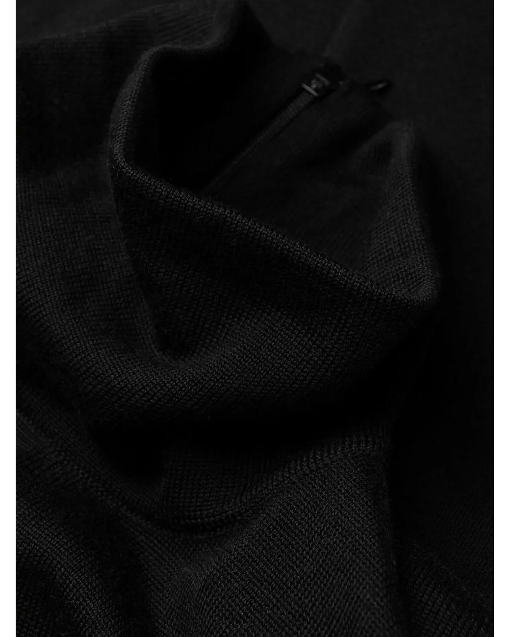 Philosophy Di Lorenzo Serafini Black Knitted Roll Neck Dress