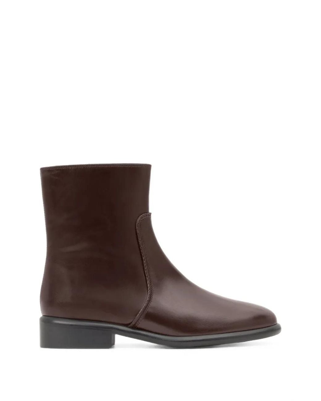 Castaner Brown Elsa Braided Leather Ankle Boots