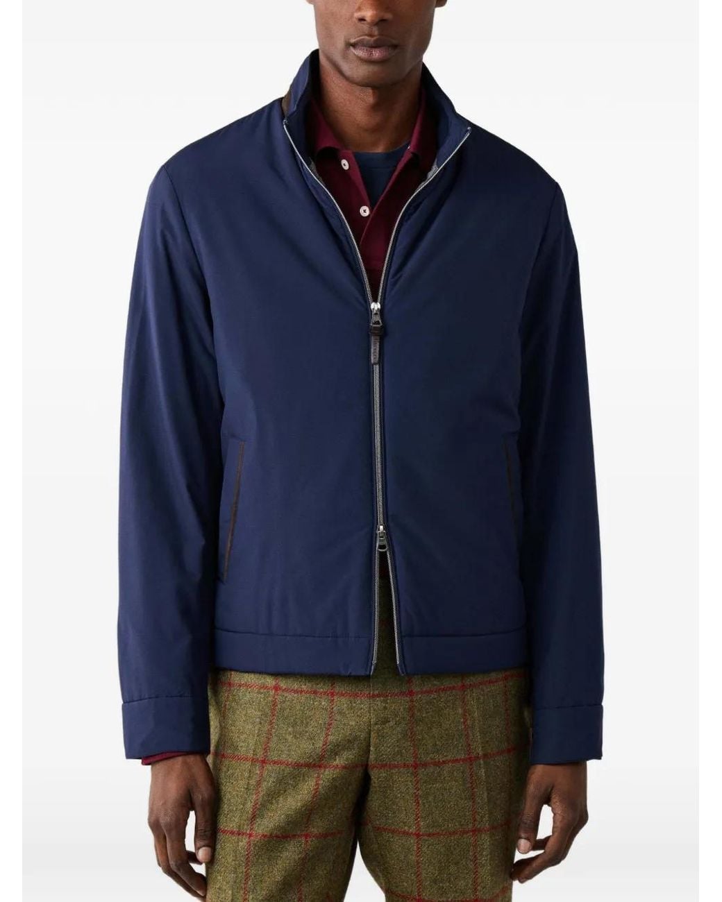 Hackett Blue Lightweight Blouson Jacket for men