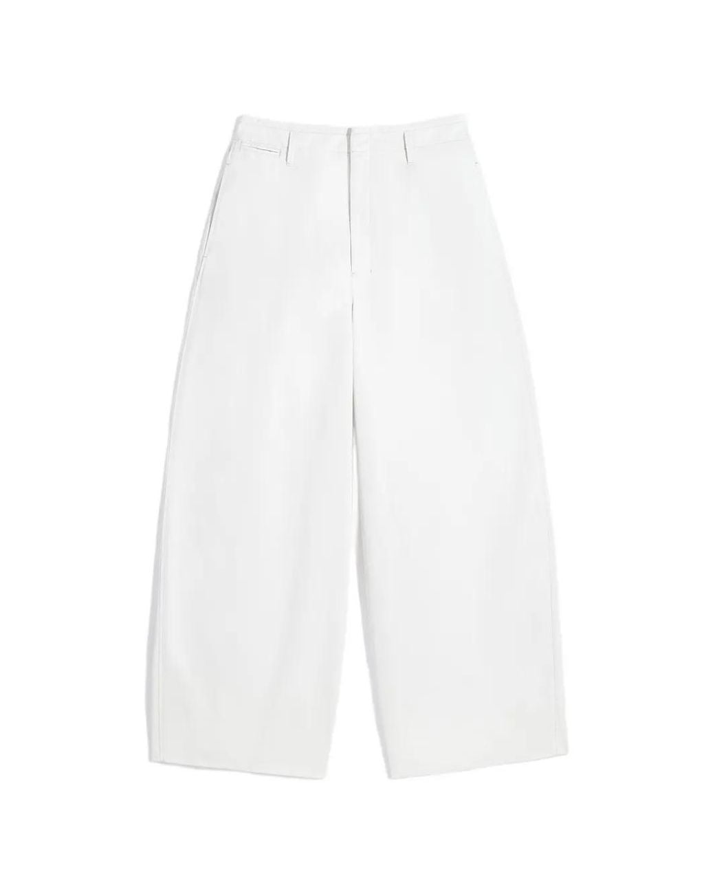 Lemaire White Belt-Loop Pocket Trousers