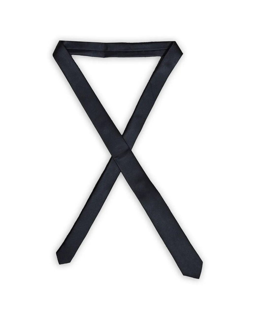 ROBERTO CLERICI Black Pointed-Tip Tie for men
