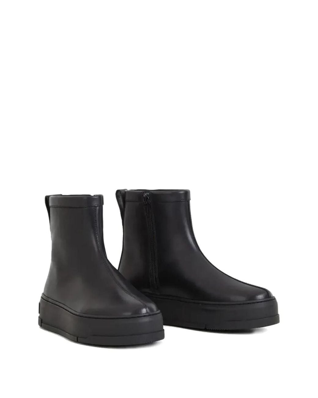 Vagabond Black Stacy Elastic-Panel Platform Boots
