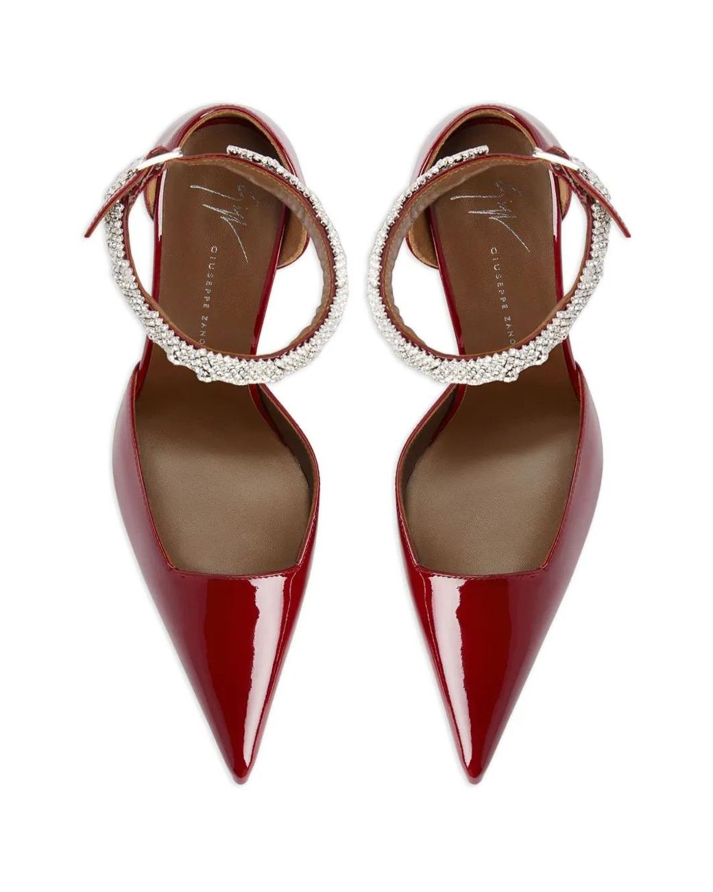 Giuseppe Zanotti Red 105Mm Elenie Crystal-Embellished Pumps