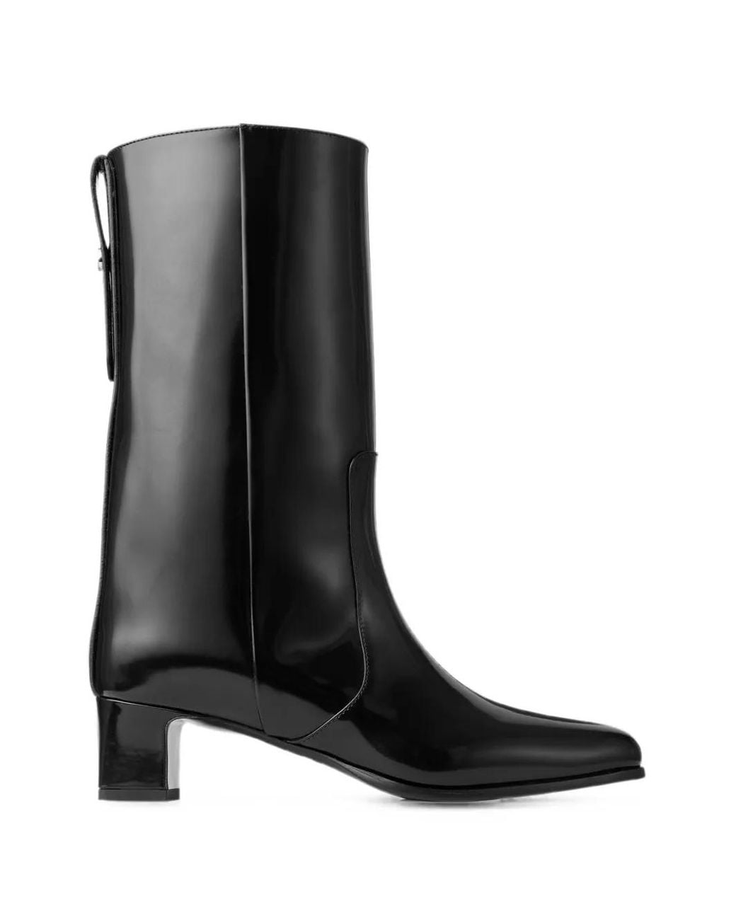 Jimmy Choo Black Caly Mid 45 Ankle Boots