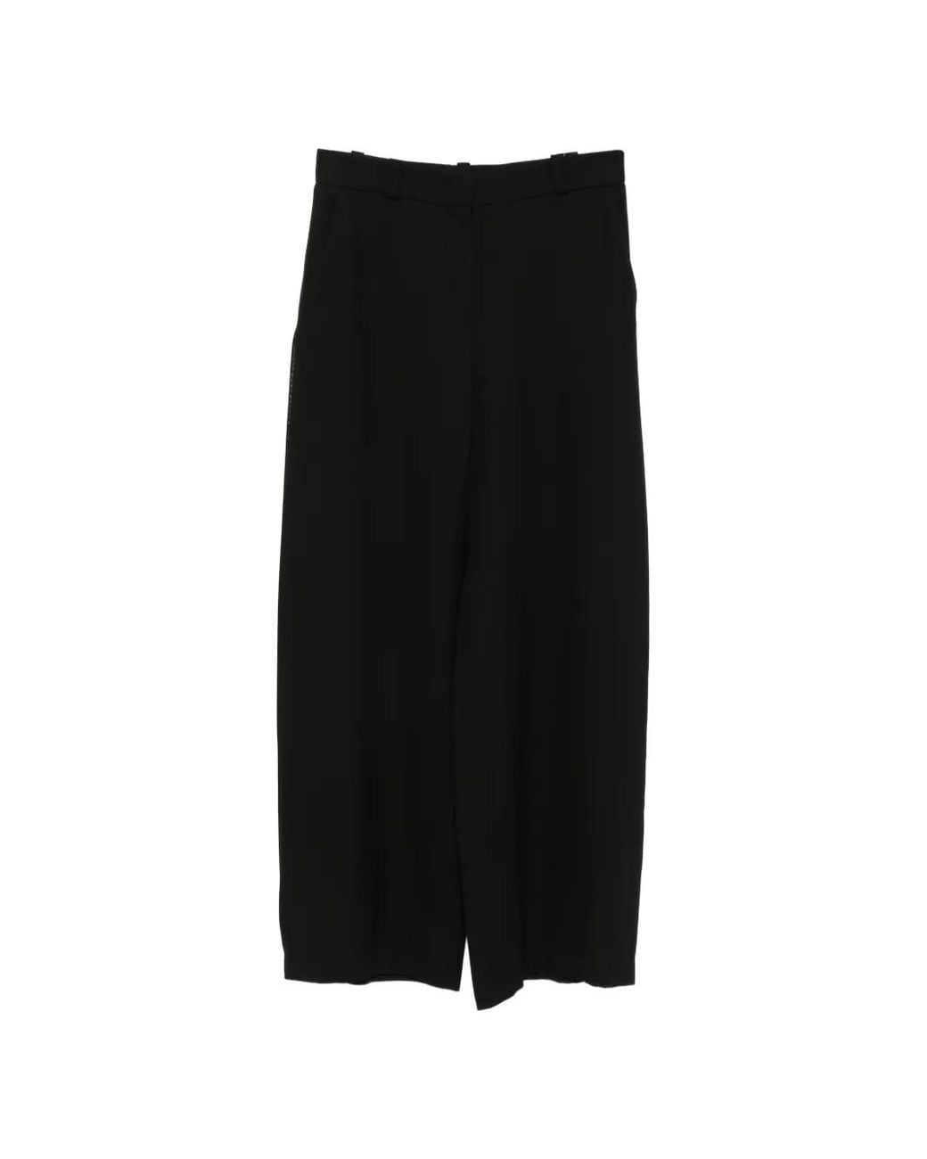 Giorgio Armani Black Sequin-Embellished Palazzo Pants