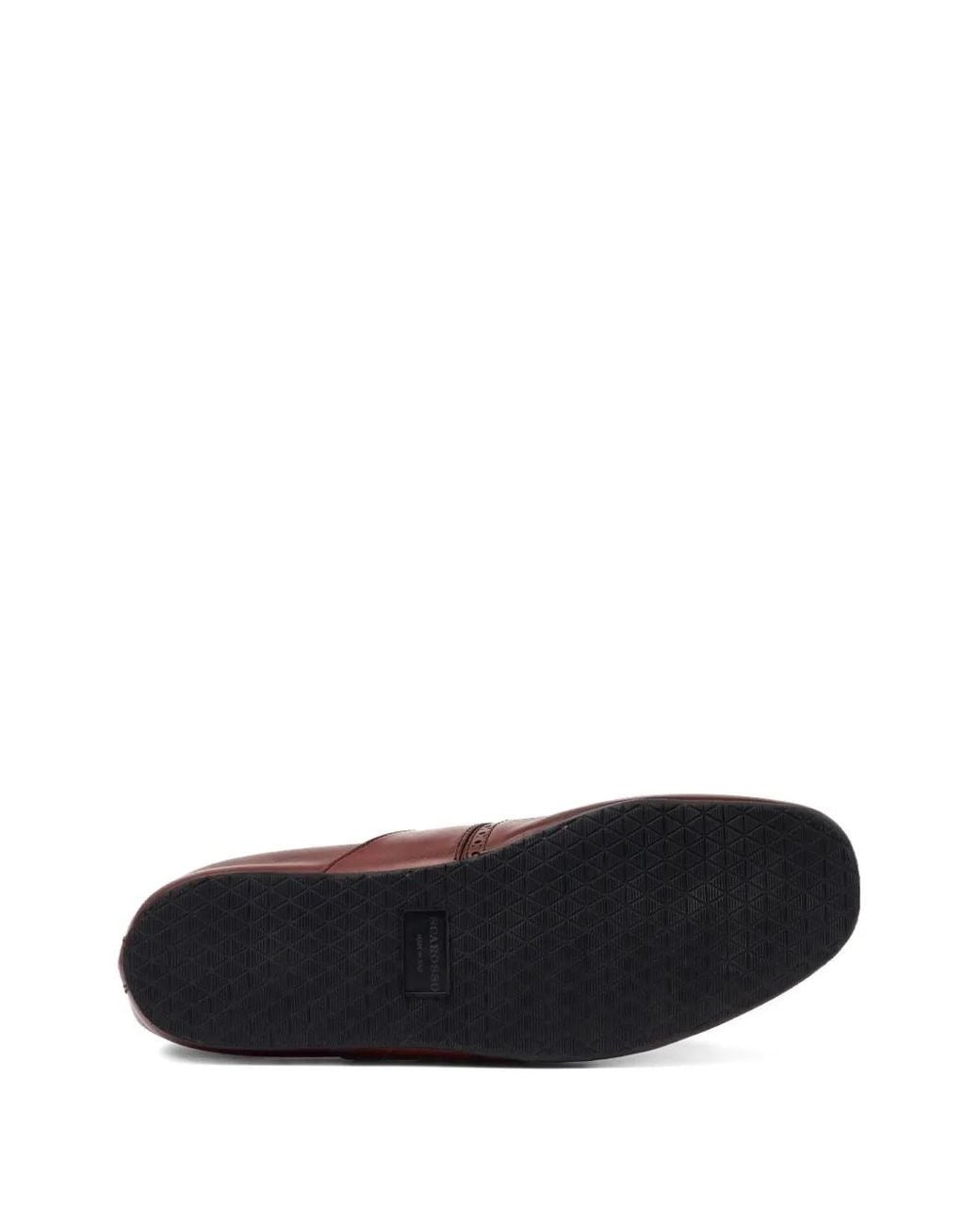 Scarosso Brown Julian Fringed Buckled Monk Shoes for men