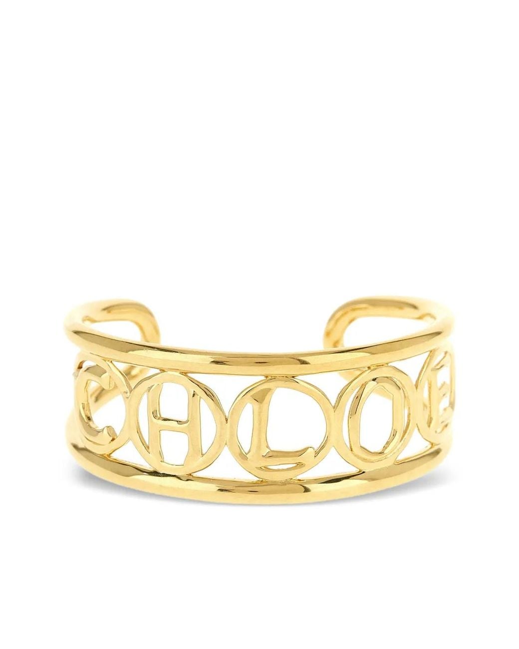 Chloé Metallic Script Cuff