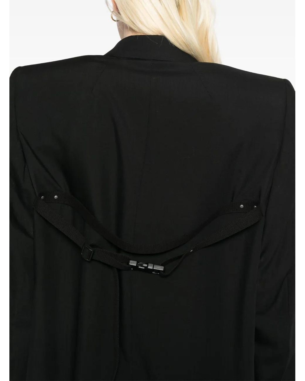 Rick Owens Black Dirt Tailored Blazer