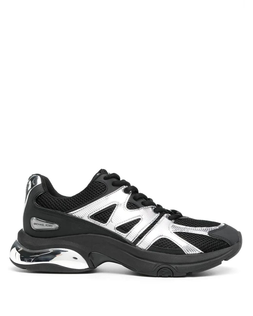 Michael Kors Black Kit Extreme Logo-Appliqué Sneakers for men