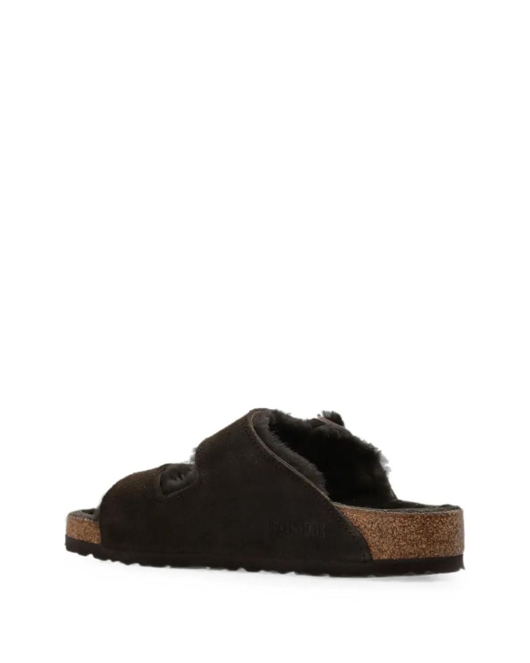 Birkenstock Black Arizona Shearling Sandals