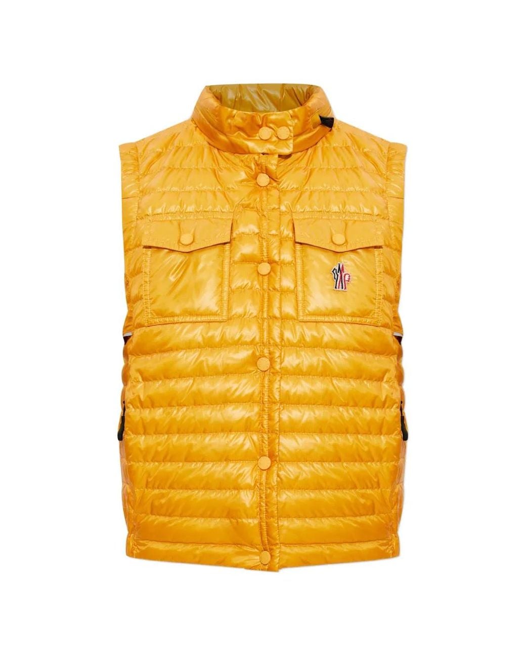 Moncler Yellow Doudoune Sans Manches Day-Namic