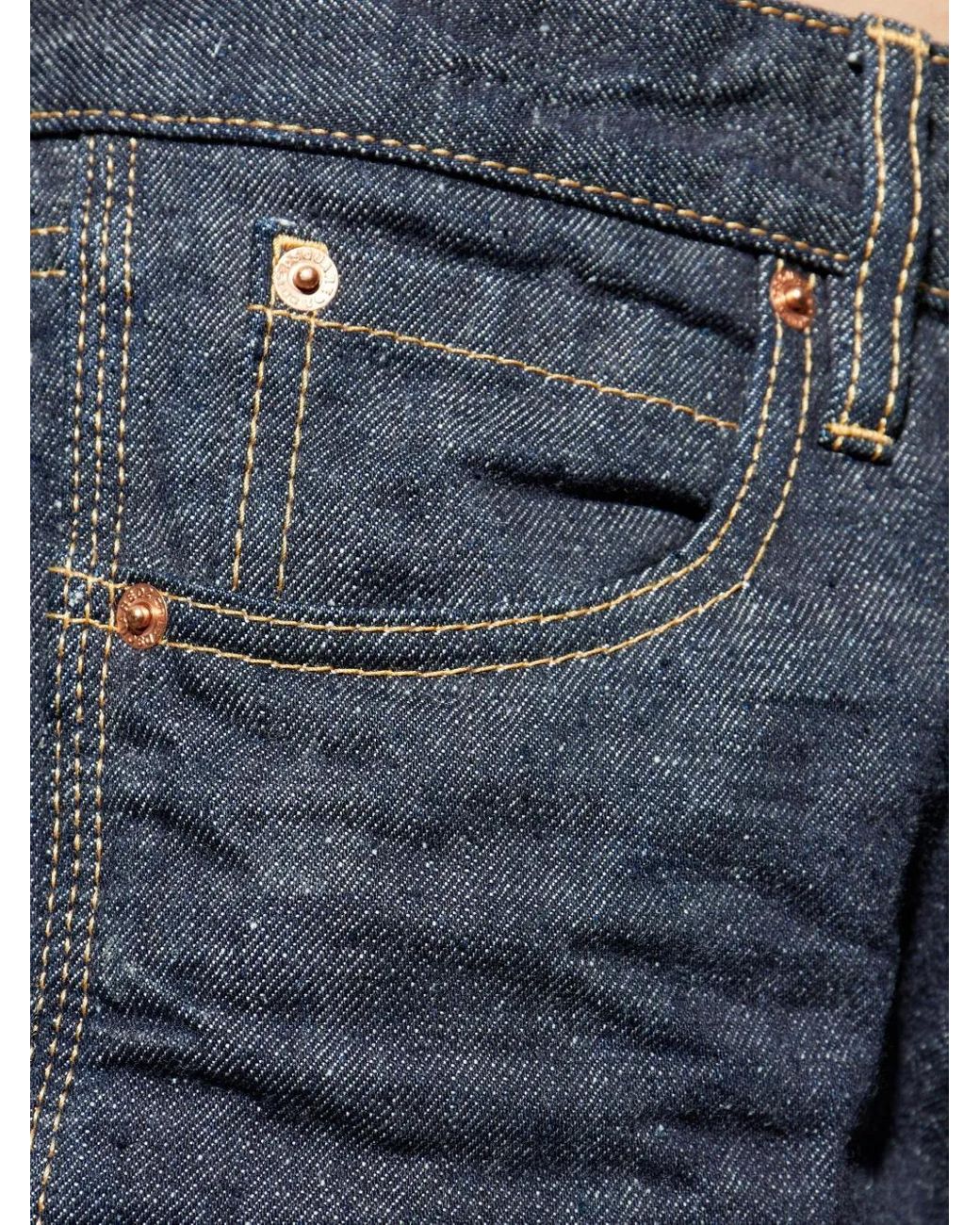 DSquared² Blue Button Fastening Ruched Trousers for men