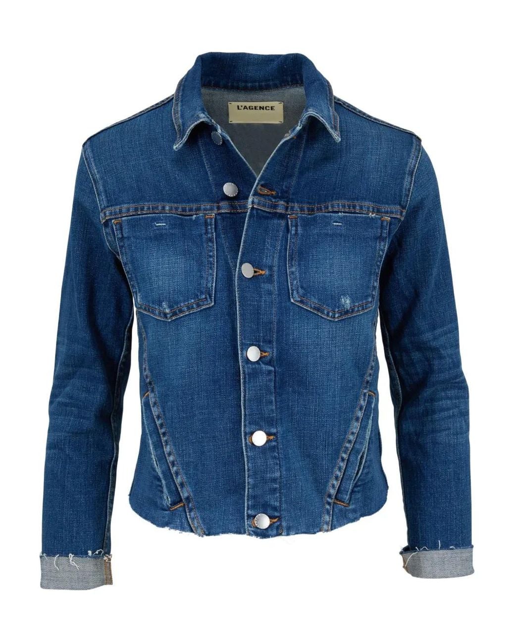 L'Agence Gerafeld Denim Jack in het Blue