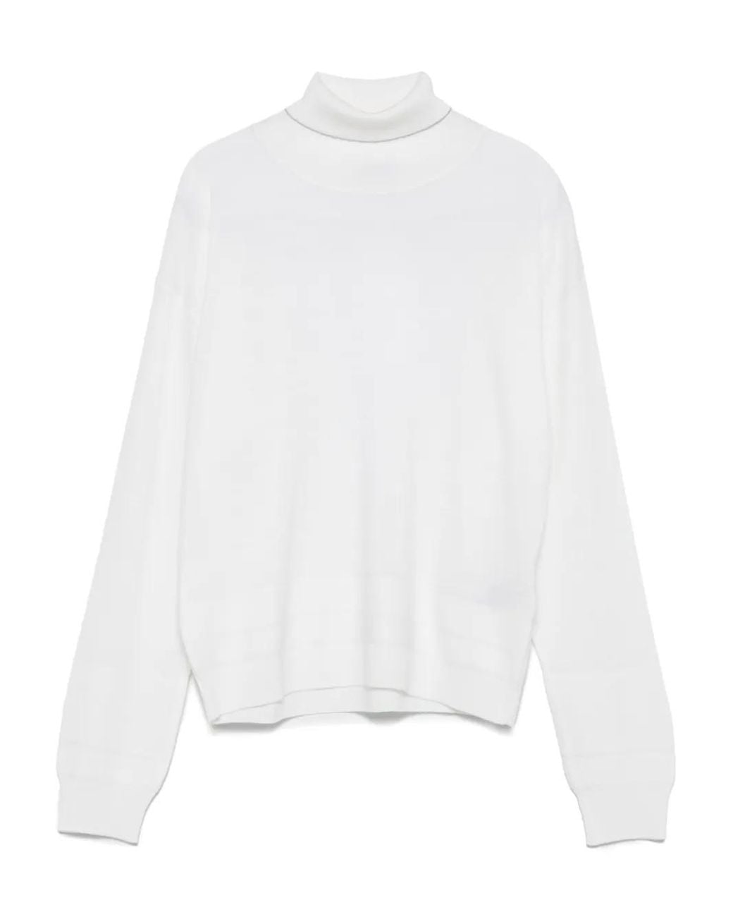 Eleventy Wollen Coltrui in het White