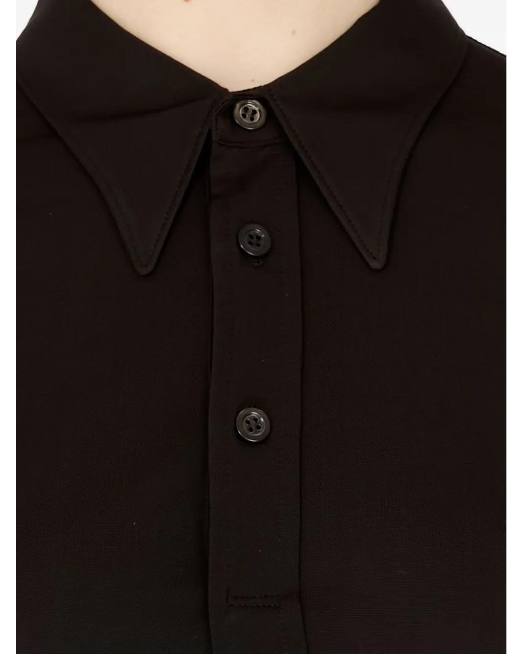 Maison Margiela Black Polo Shirt