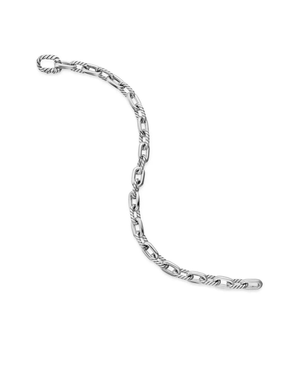 David Yurman White Sterling Dy Madison Chain Bracelet (5.5Mm)