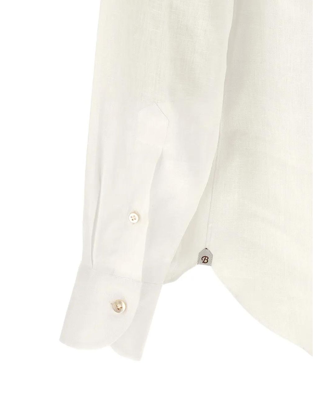 Camisa Con Solapa Con Botones Borriello de hombre de color White