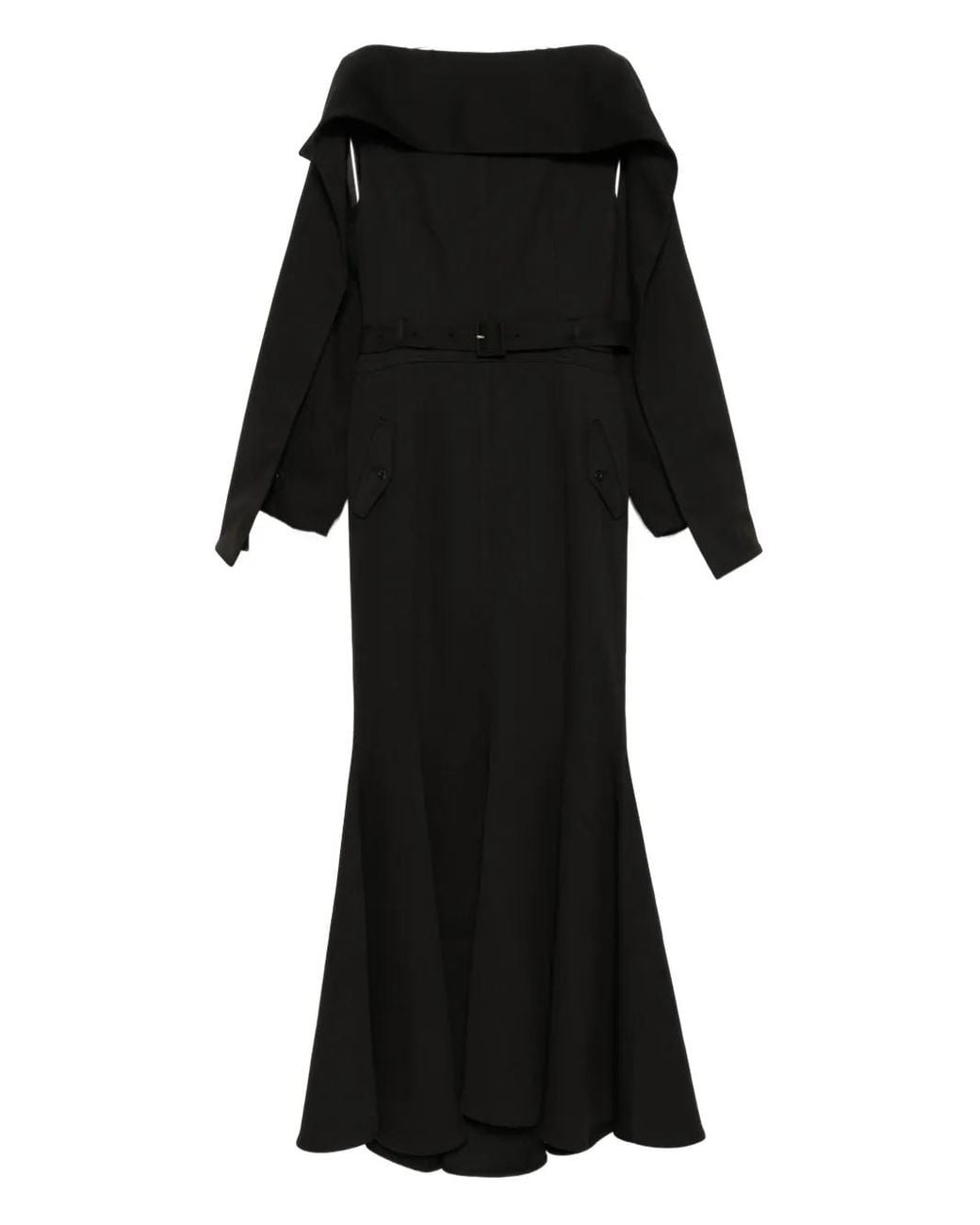 ROKH Black Long-Sleeved Dress