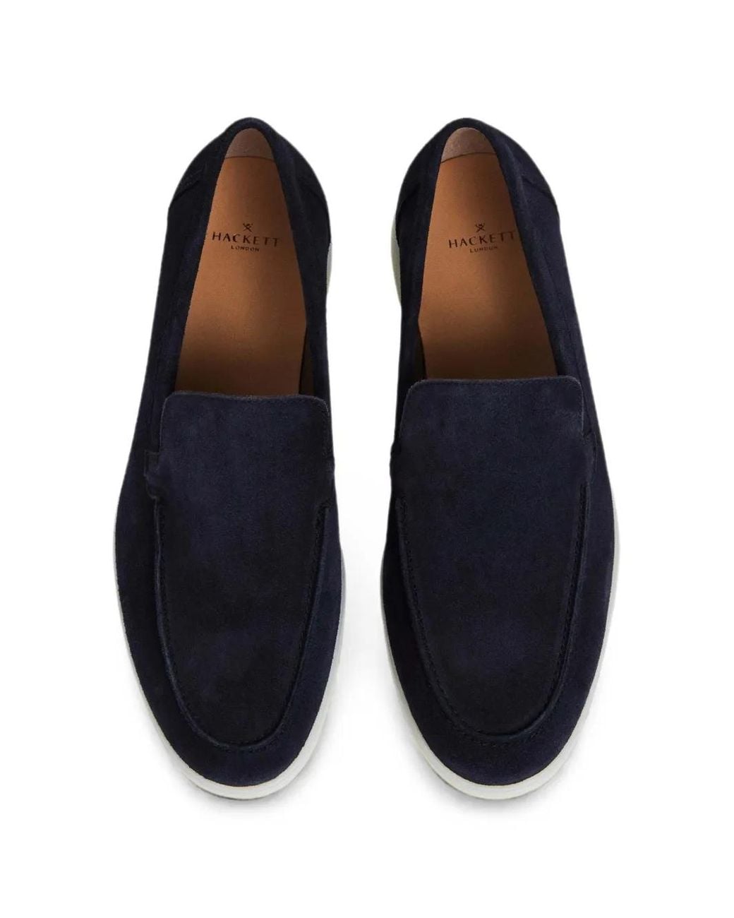 Hackett Blue Martin Suede Loafers for men