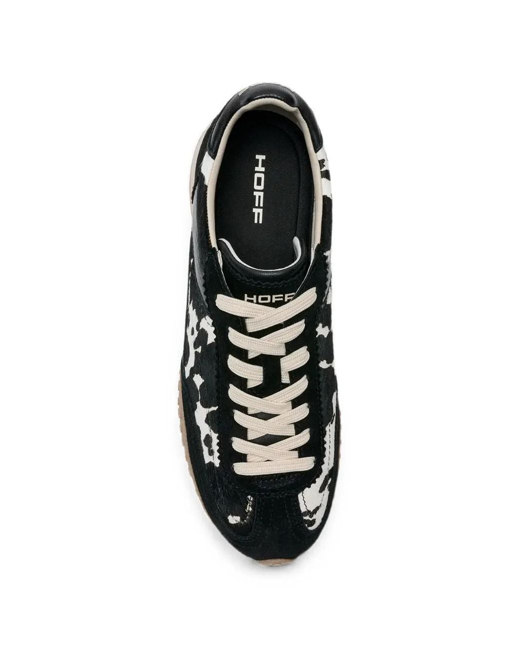 HOFF Black Bridge Mkii Animal-Print Paneled Sneakers