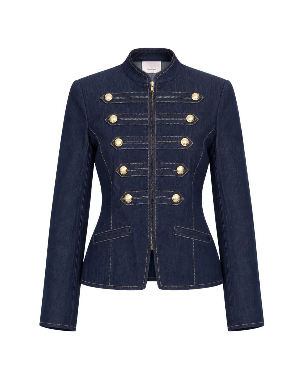 Cinq À Sept Blue Abbott Fitted Jacket
