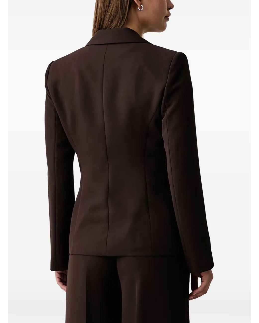Kaos Black Single-Breasted Notched-Lapel Blazer