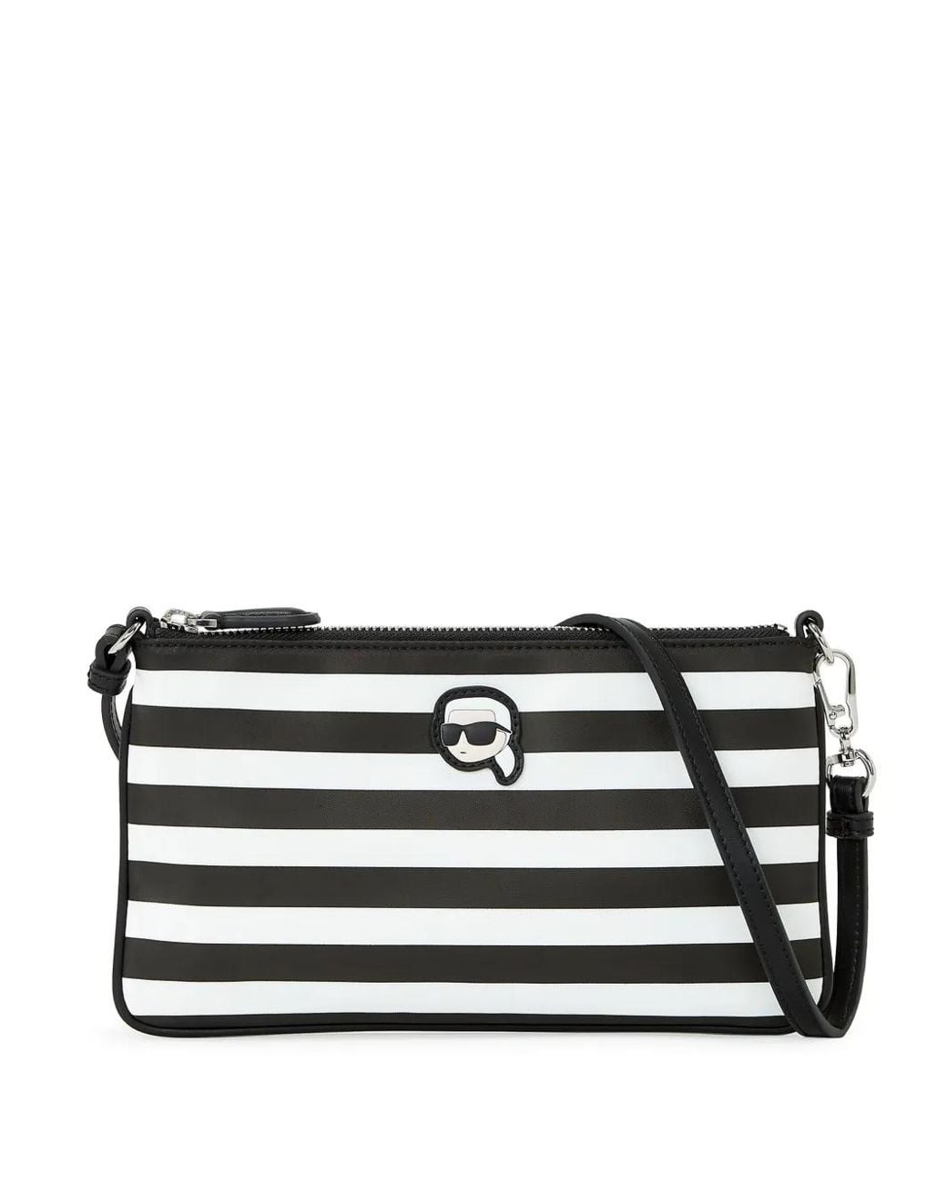 Karl Lagerfeld Black Ikon Shoulder Bag