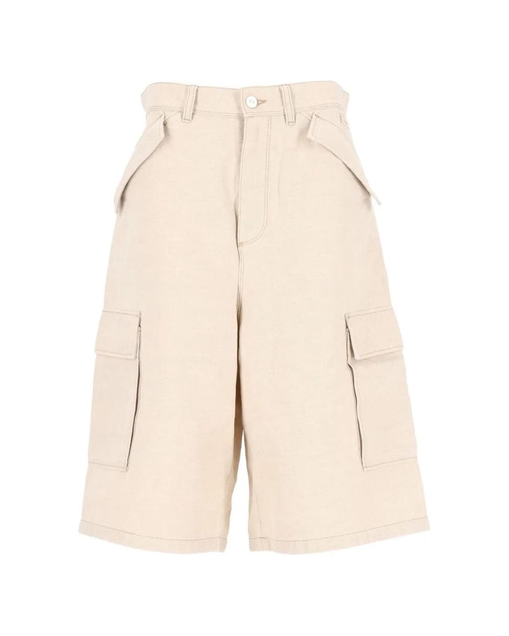 Fendi Natural Selleria Cargo Shorts